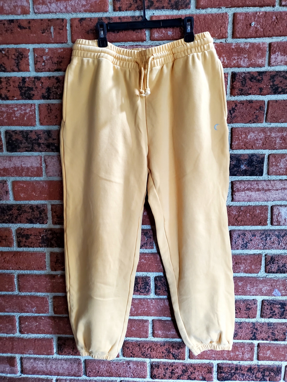 ZYIA Active Light Creamsicle Orange Drawstring Fleece Sweatpant Joggers